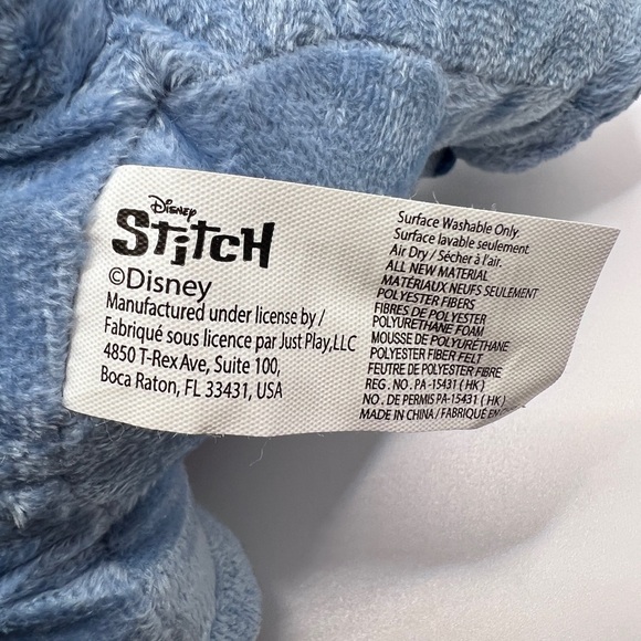 Disney Holiday Stitch Plush 10" Stitch Reindeer Antlers Holiday Stuffed Animal - Picture 3 of 5